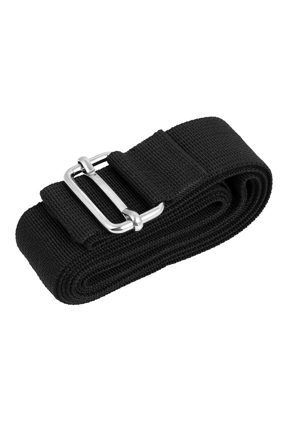 Buckle Luggage Suitcase Baggage Adjustable Belt Strap 78.74'x 1.50' Metal Black
