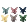 thumbnail image 1 of Unique Bargains Butterfly Claw Clip Hair Clips Hair Accessories for Women 6 Pcs Multicolor, 1 of 7