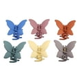 thumbnail image 1 of Unique Bargains Butterfly Claw Clip Hair Clips Hair Accessories for Women Girls 6 Pcs Multicolor, 1 of 7