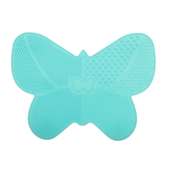 Unique Bargains Butterfly Makeup Brush Cleaning Mat 1 Pc Green