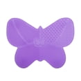 thumbnail image 1 of Unique Bargains Butterfly Makeup Brush Cleaning Mat 1 Pc Purple, 1 of 6