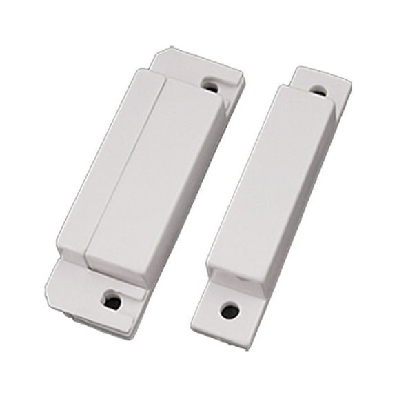 Unique Bargains Button Cell Powered White Magnetic Sensor Entry Switch