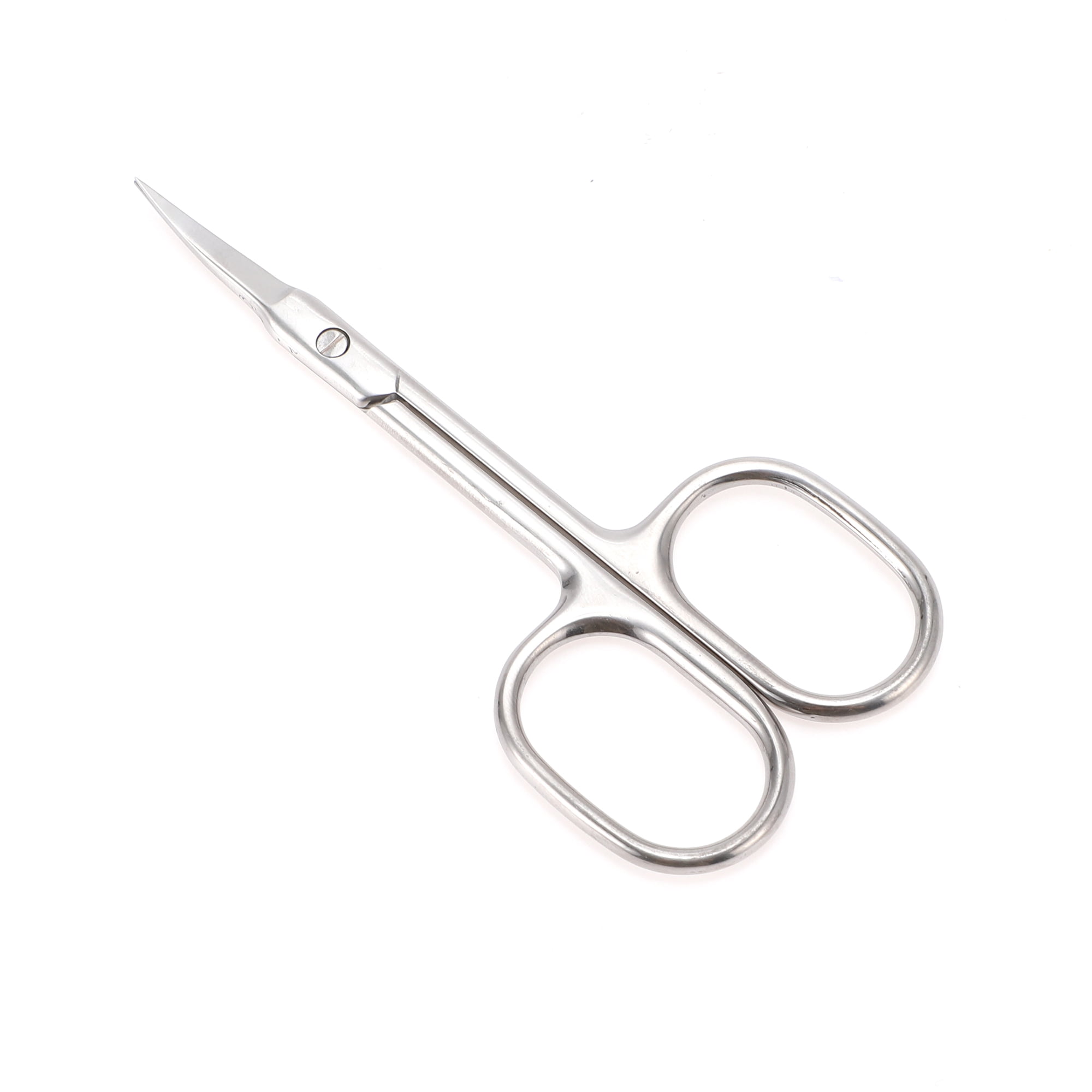 Unique Bargains C-Type Scissors Eyebrow Trimmer Scissors Silver Tone 1 Piece