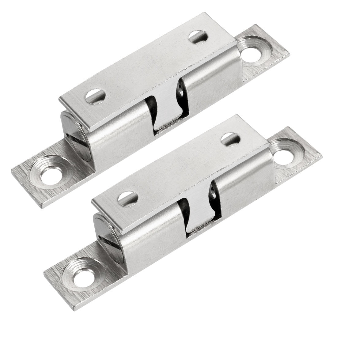 Unique Bargains Cabinet Door Closet Double Ball Catch Tension Latch for Home 60mm