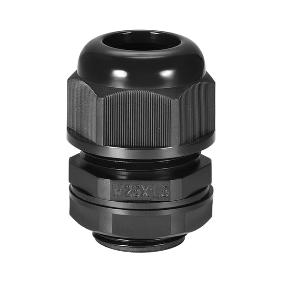 Unique Bargains Cable Gland Waterproof Plastic Connectors Adjustable Locknut, M25