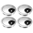 thumbnail image 1 of Unique Bargains Cable Hole Cover, 2-3/8 Inch Zinc Alloy Desk Grommet for Wire Organizer, 4 Pcs (Bright Silver), 1 of 4