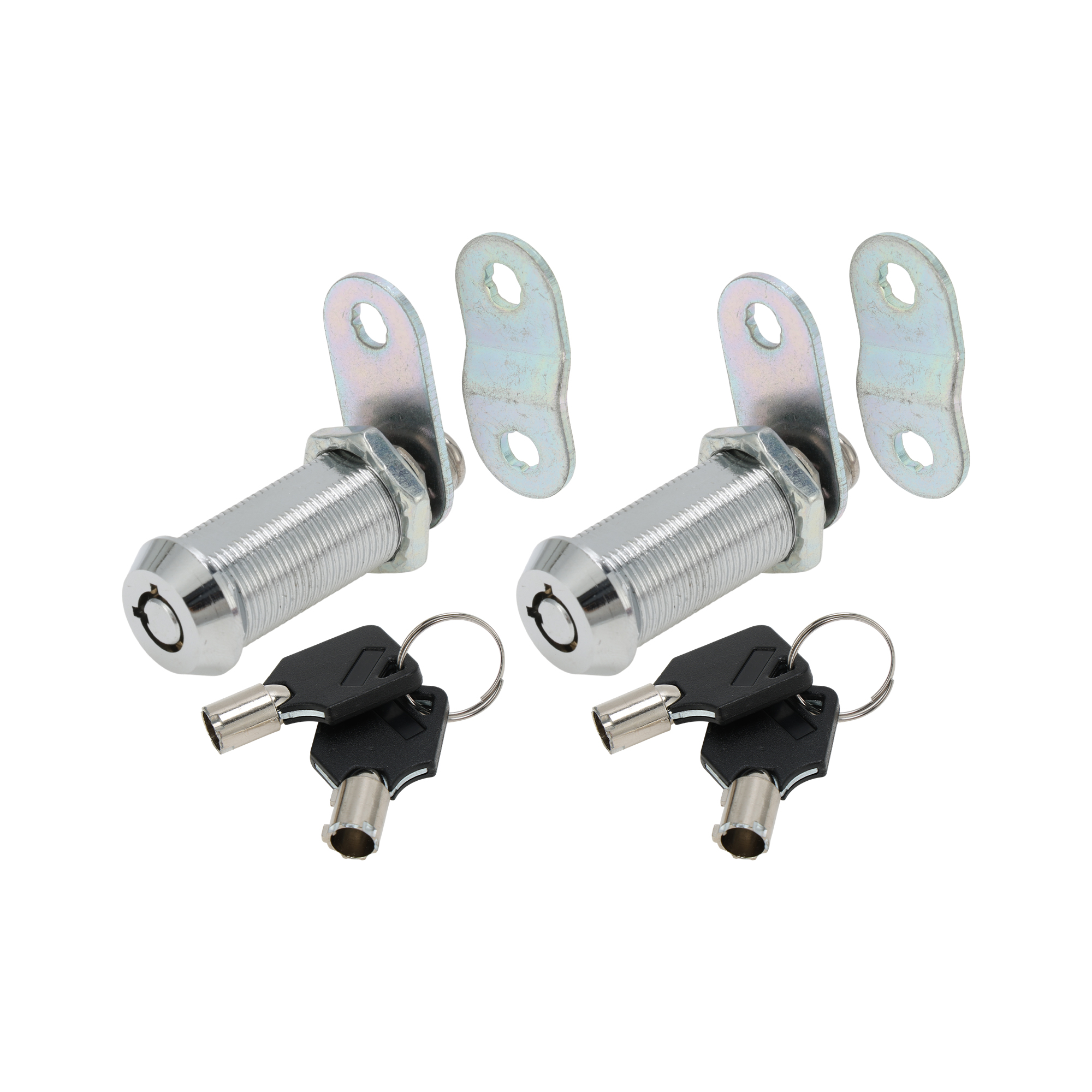 Unique Bargains Cam Locks RV Storage Lock with Keyed Alike 1-1/2" Cylinder Fits 1-1/4" Max Door Thickness for RV Compartment Camper Trailer Cabinet and Toolbox