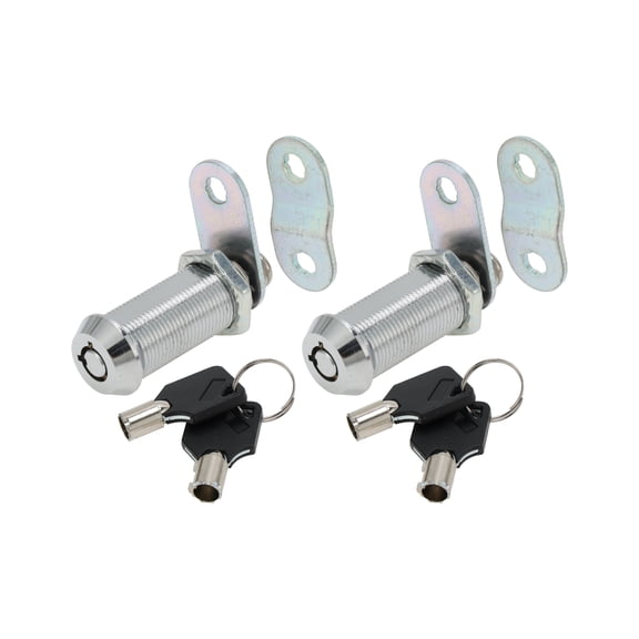 Unique Bargains Cam Locks RV Storage Lock with Keyed Alike 1-1/2" Cylinder Fits 1-1/4" Max Door Thickness for RV Compartment Camper Trailer Cabinet and Toolbox
