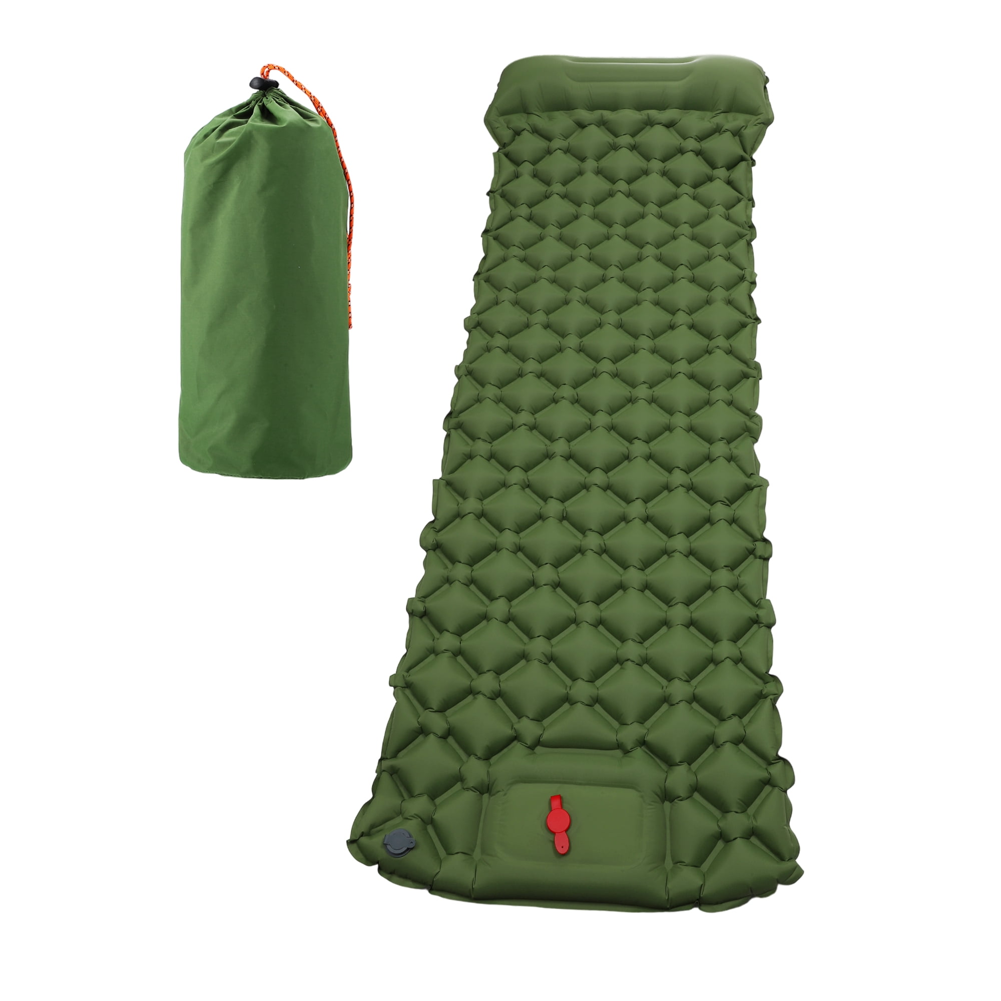 Unique Bargains Camping Sleeping Pads Non Spliceable Camping Mat With Pillow Foot Green