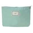 thumbnail image 1 of Unique Bargains Canvas Cosmetic Bag Canvas Zipper Makeup Pouch Makeup Bags Travel Women's Make Up Bag for Lipstick Green, 1 of 7