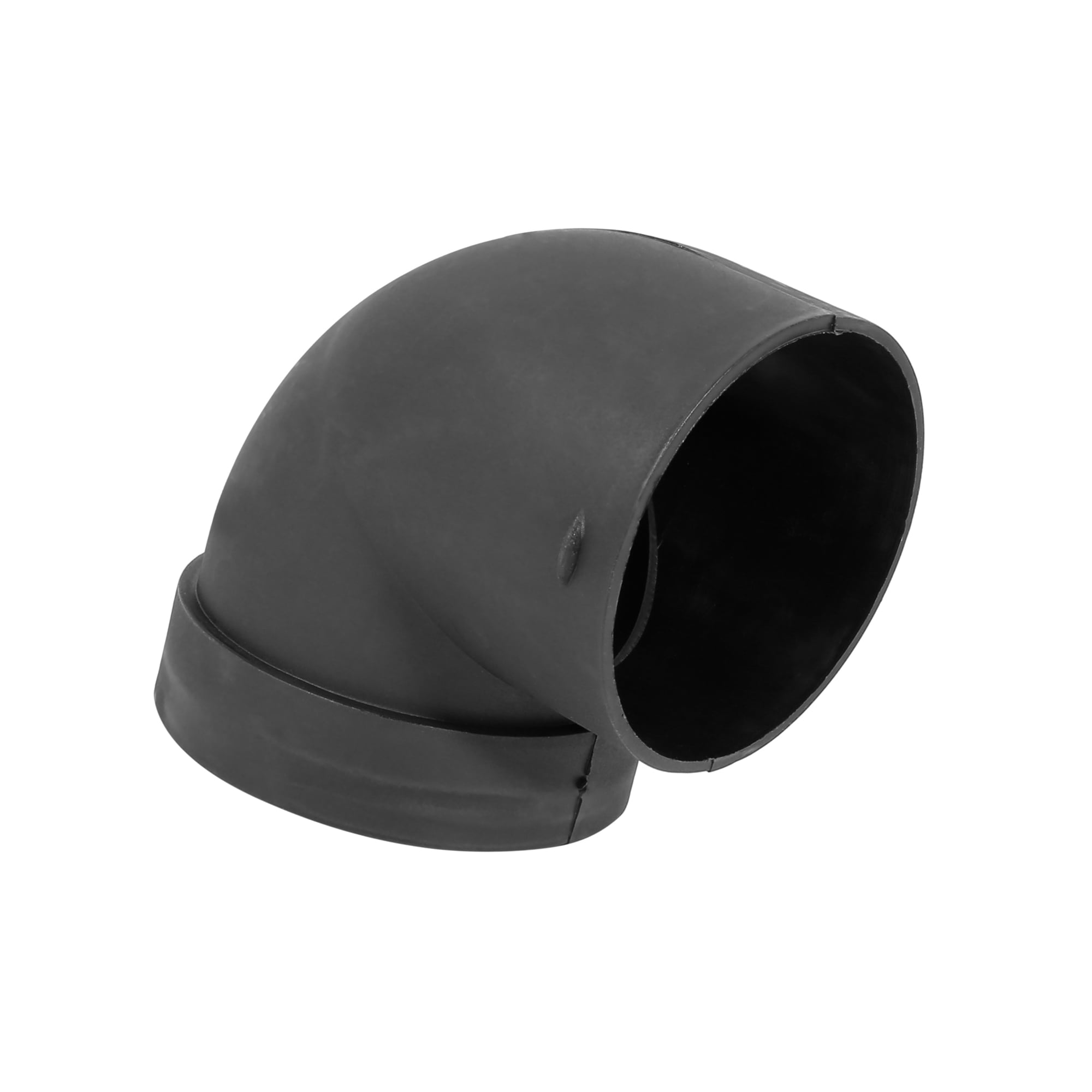 Unique Bargains Car 75mm Heater Warm Air Ducting Pipe Elbow Outlet Connector Plastic Black