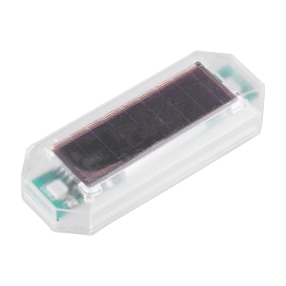 Unique Bargains Car Alarm Light Solar Power Waterproof LED Car Anti Theft Device with USB Port Light Red Shell Clear