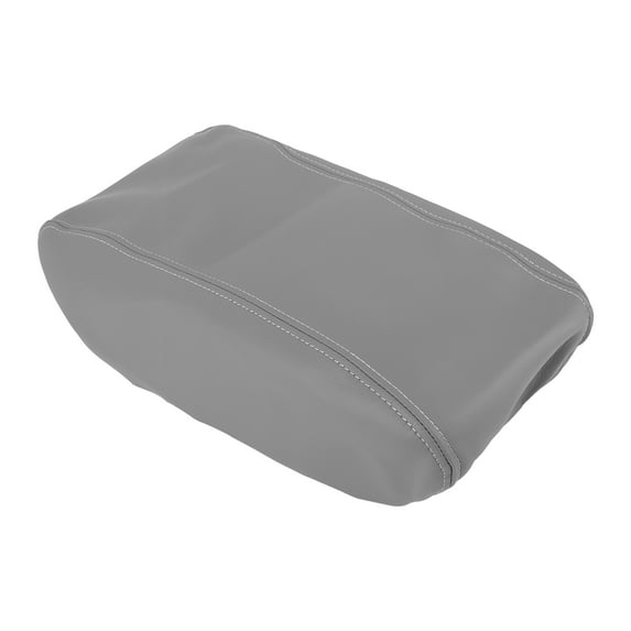 Unique Bargains Car Armrest Cover Pad Microfiber Leather Center Console Cover Gray for Jeep Grand Cherokee 11-19