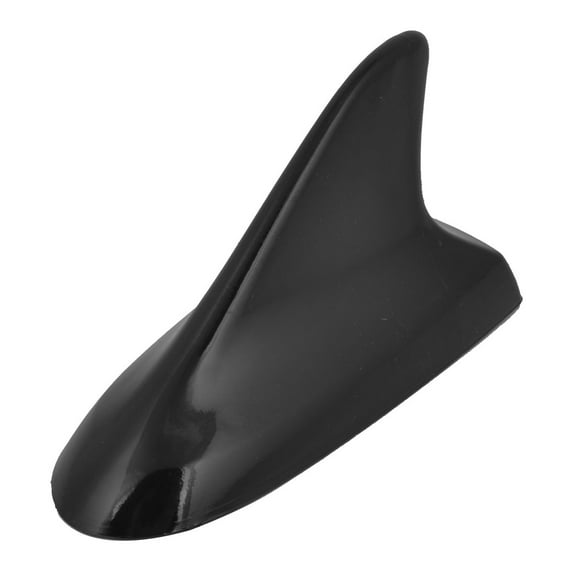Unique Bargains Car Auto Adhesive Roof Decorative Black Shark Fin Style Antenna 13cm Length