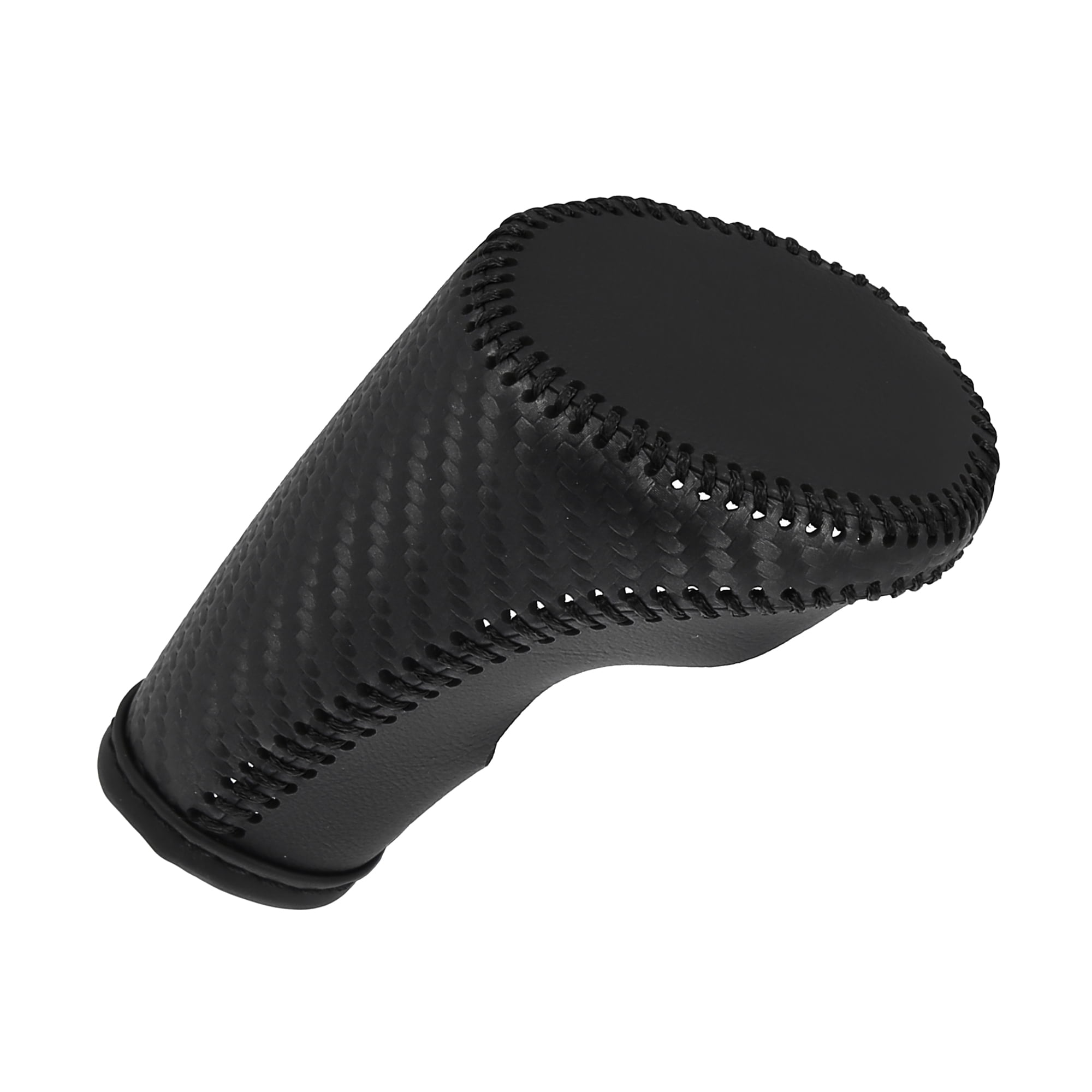 Unique Bargains Car Auto Gear Shift Knob Cover Protector Black Carbon