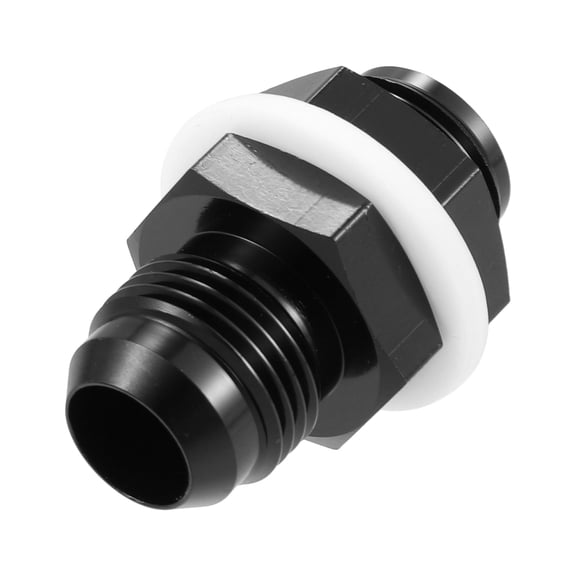 Unique Bargains Car Auto Straight Bulkhead Fuel Fitting 8AN Male to Male Straight Bulkhead Flare Fitting Union Adapter