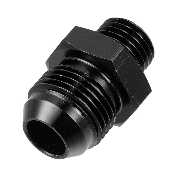Unique Bargains Car Black 8AN Male Flare to M14 x 1.5mm Male Fitting Adapter Flare Union Coupler Fuel Oil Line Hose End