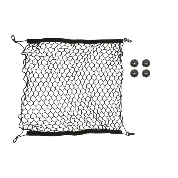 Unique Bargains Car Boot Cargo Net Multifunctional for Campervans Truck Black 27.56"x27.56" 1 Set