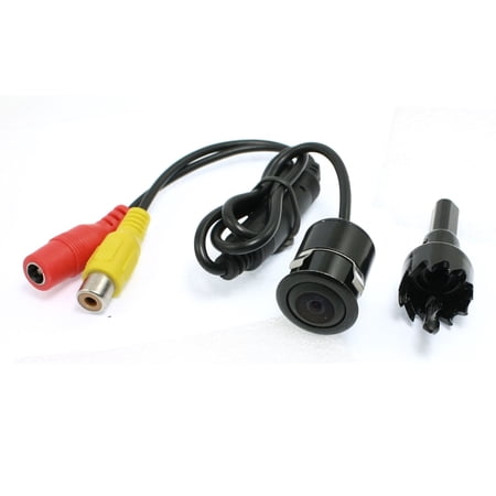 Unique Bargains Car Bumper Flush Mount 1/4" CCD Wide Angle Parking Rear View Camera