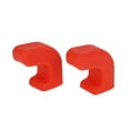 thumbnail image 1 of Unique Bargains Car Bumper Tow Hook Covers for Jeep Wrangler JK JL Gladiator TJ 2007-2023 Tow Cover Cap Rubber Red 2pcs, 1 of 6