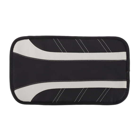 Unique Bargains Car Center Console Cover Car Armrest Cover Leather with Storage Bag 12.6 "x7.48 " White 1 Pcs