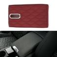 thumbnail image 1 of Unique Bargains Car Center Console Cover Car Armrest Cover Multifunctional 12.60"x6.69"x1.97" Dark Red Napa Leather, 1 of 7