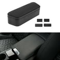 thumbnail image 1 of Unique Bargains Car Center Console Cover Car Armrest Cover Multifunctional 6.69"x2.36"x1.97" Black ABS, Faux Leather, 1 of 7
