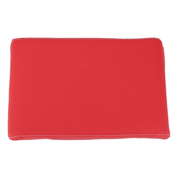 Unique Bargains Car Center Console Cover Center Console Cushion 12.6"x7.87"x1.97" Dark Red Nappa Leather Memory Foam