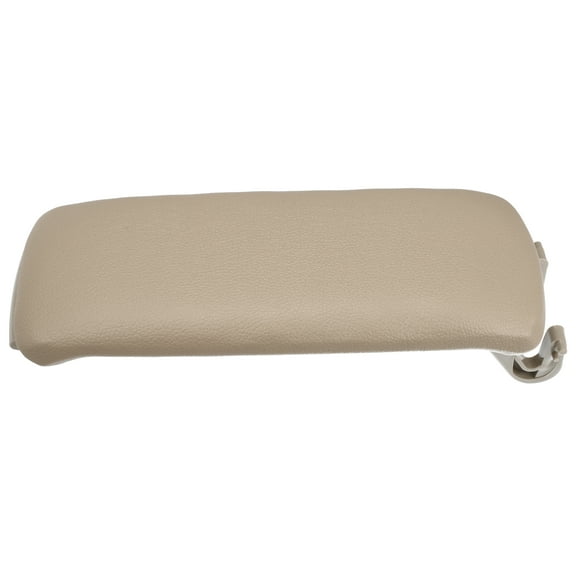 Unique Bargains Car Center Console Cover Lid for Audi A6 C5 2000-2005 Armrest Cover Pad Replacement Faux Leather Beige