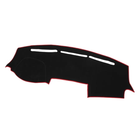 Unique Bargains 1Pcs Car Center Console Dashboard Cover Compatible for Dodge for Ram 2019-2022 Protective Polyester Red