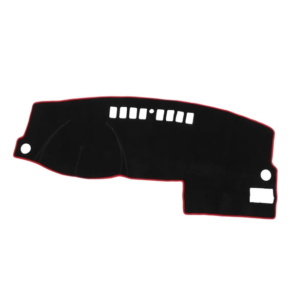 Unique Bargains Car Dashboard Cover Mat Compatible for Ford Fusion 2003-2007, Protective Polyester Center Console Interior Trim Dash Board Mat Black, Red