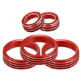 thumbnail image 1 of Unique Bargains Car Console AC Audio Volume Knob Ring Cover for Subaru BRZ 2022 for Toyota GR86 2022 Red (Set of 5), 1 of 6
