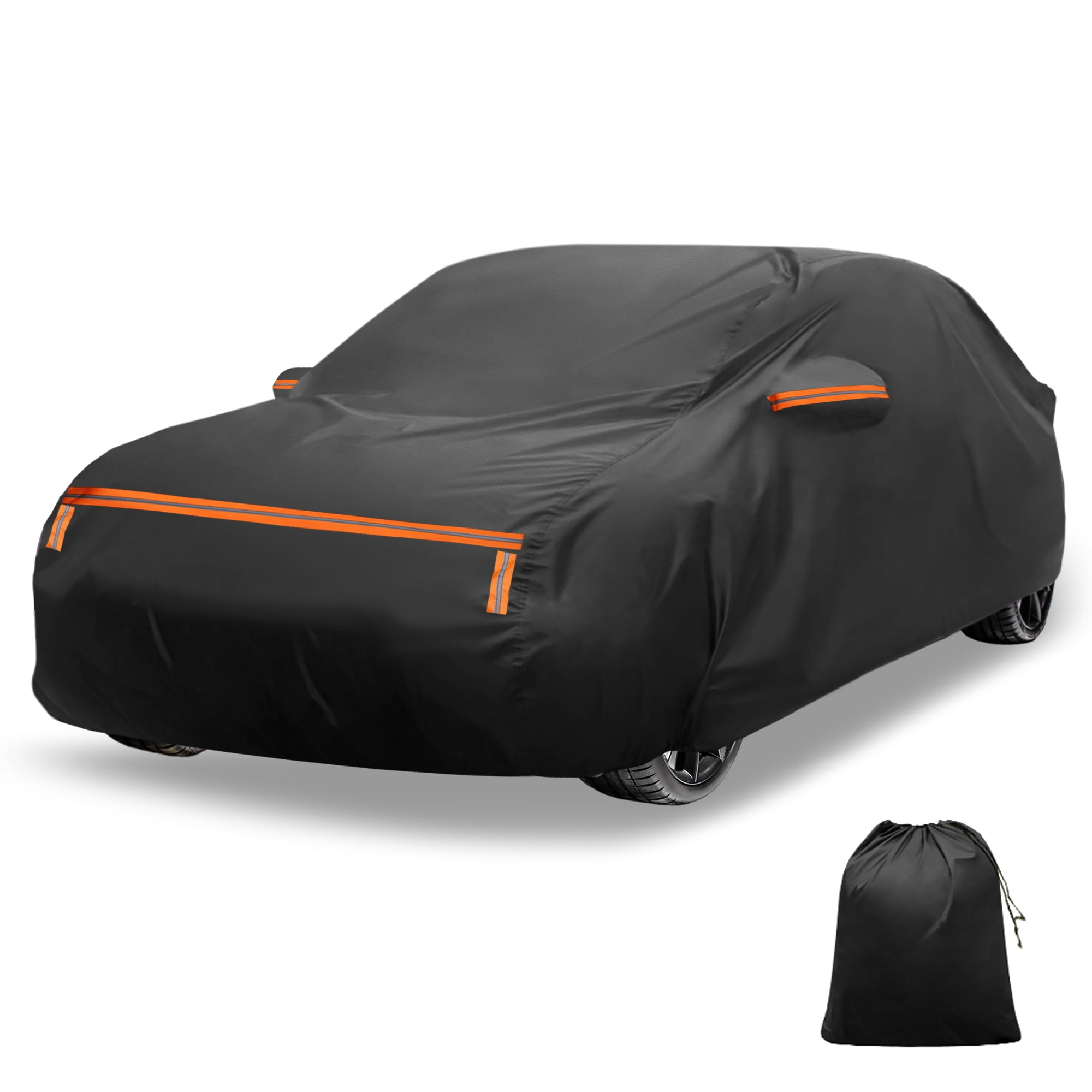 Unique Bargains Car Cover Alum Film for Hatchback Black 204.72"x78.74"x59.06"