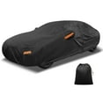 thumbnail image 1 of Unique Bargains Car Cover 210D-PU Oxford Outdoor Full Car Cover All Weather Waterproof Windproof Sun Protection with Driver Door Zipper Black for Genesis G90 Sedan, 1 of 7