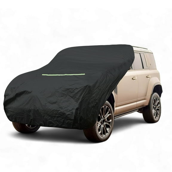 Unique Bargains Car Cover Hood Windshield Cover for Off-road Vehicles 210D Sino-Chemical Cotton 128.74" L A Reflective Strip Outdoor Waterproof Protection Cover