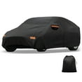 thumbnail image 1 of Unique Bargains Car Cover 210D-PU Oxford Outdoor Full Car Cover All Weather Waterproof Windproof Sun Protection with Driver Door Zipper Black for Kia EV6, 1 of 7