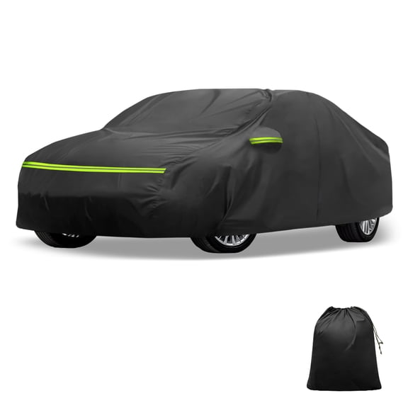 Unique Bargains Car Cover for Mercedes-Benz CLA-Klasse 2013-2023 210D-PU Outdoor Full Car Cover All Weather Waterproof Sun Snow Protection with Driver Door Zipper