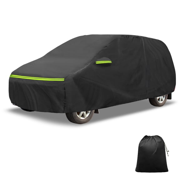 Unique Bargains Car Cover for Mercedes-Benz V-Klasse II 2014-2021 210D-PU Outdoor Full Car Cover All Weather Waterproof Sun Snow Protection with Driver Door Zipper