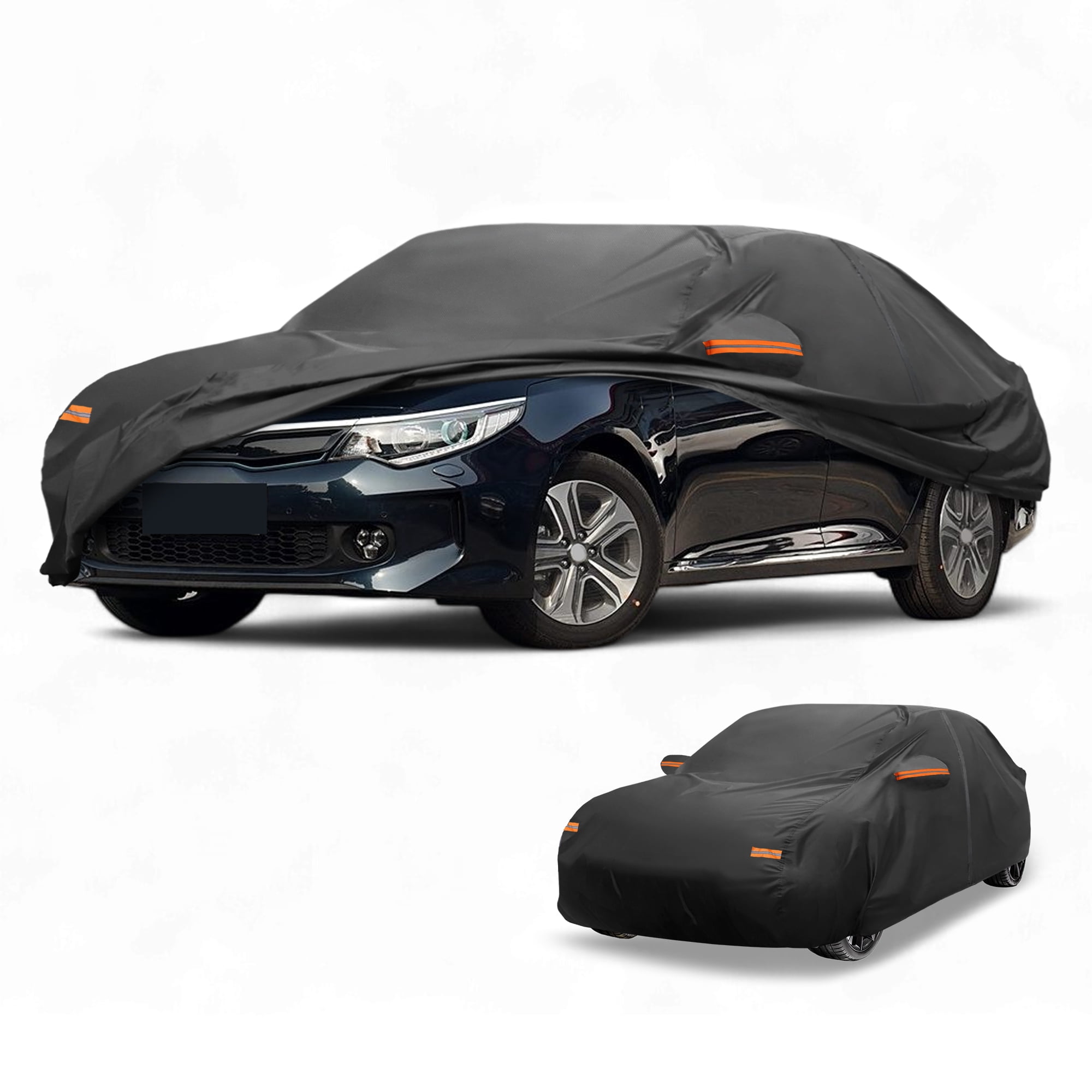 Unique Bargains Durable Waterproof Car Cover Black ["for Kia K5 Sedan"]