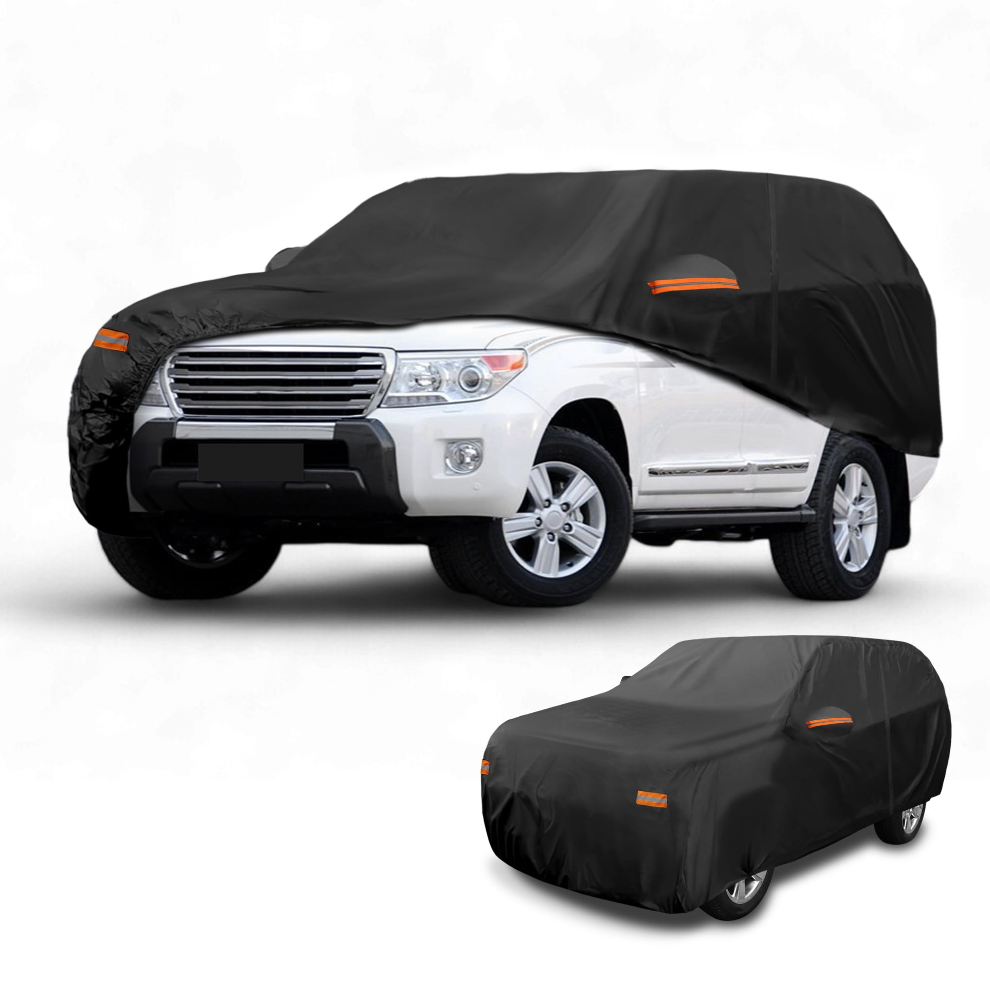 Unique Bargains Durable Waterproof Car Cover Black ["for Toyota Land Cruiser"]