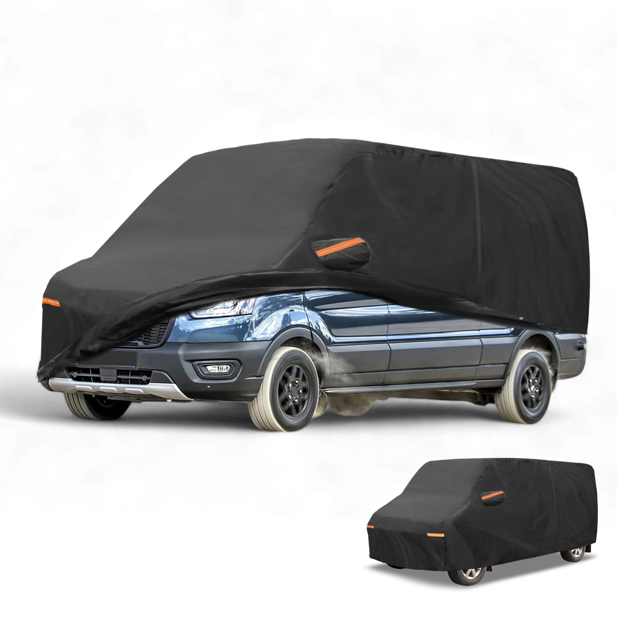 Unique Bargains Durable Waterproof Car Cover Black ["for Ford Transit Connect"]
