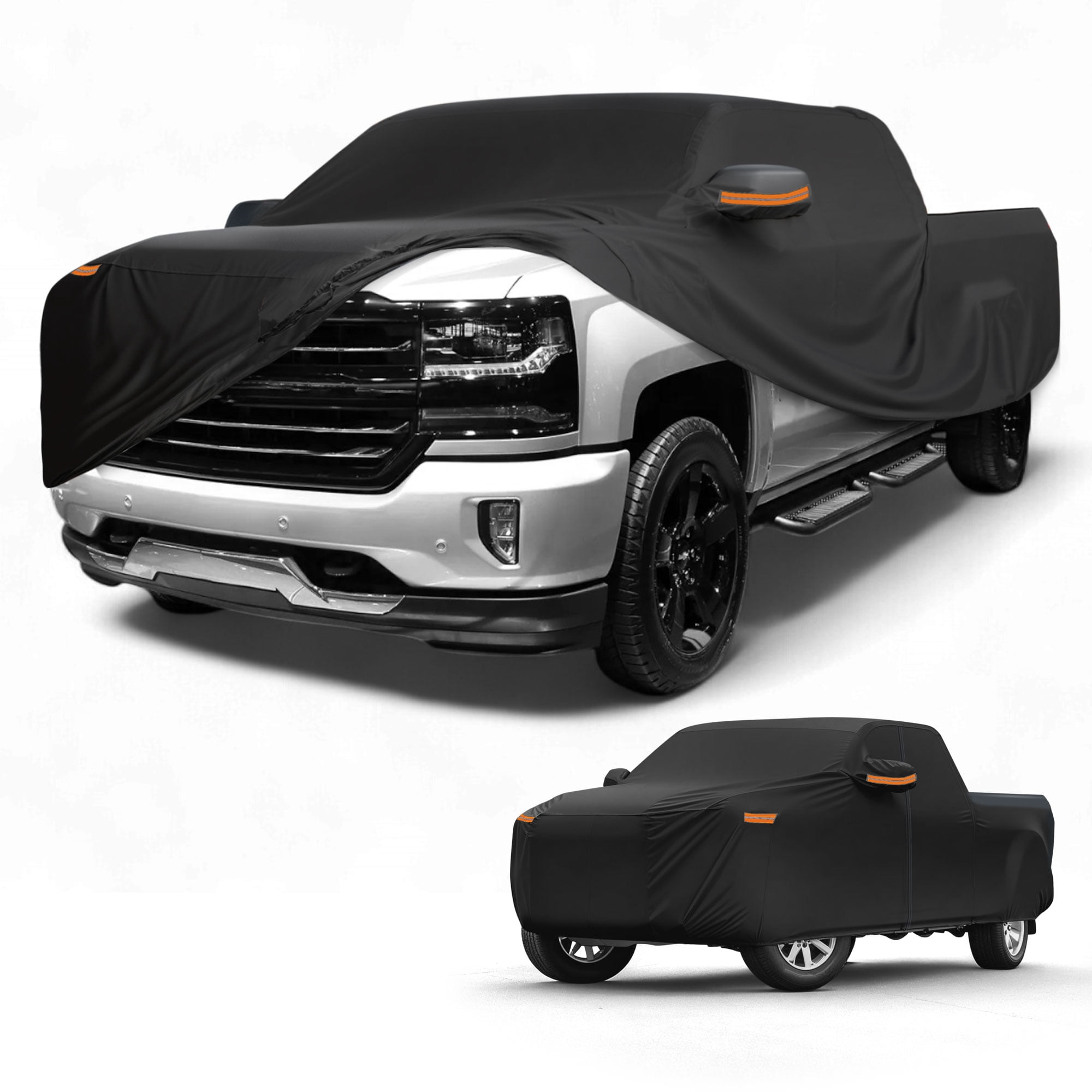 Unique Bargains Durable Waterproof Car Cover Black ["for Chevy Silverado"]