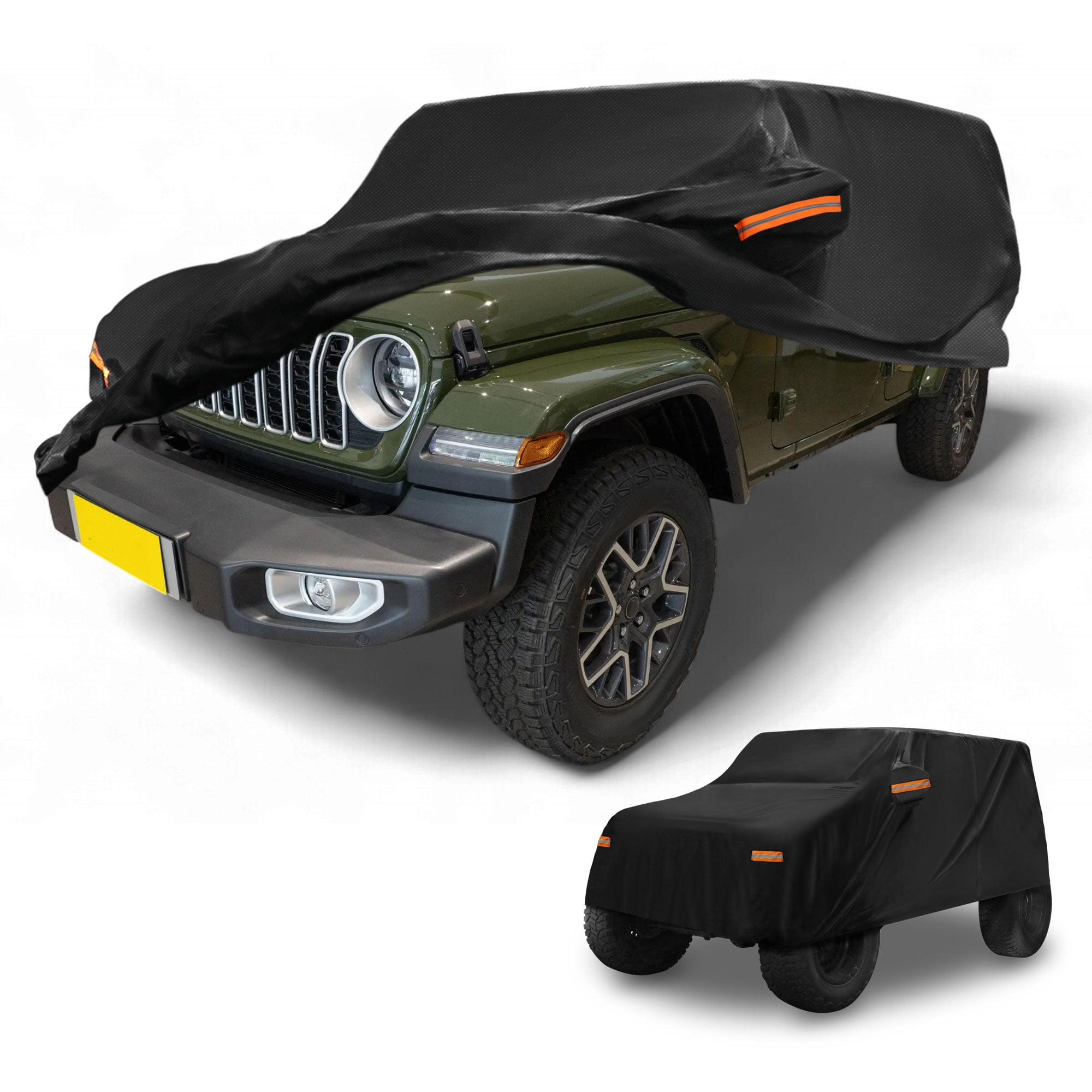 Unique Bargains Durable Waterproof Car Cover Black ["for Jeep Wrangler 4DR"]