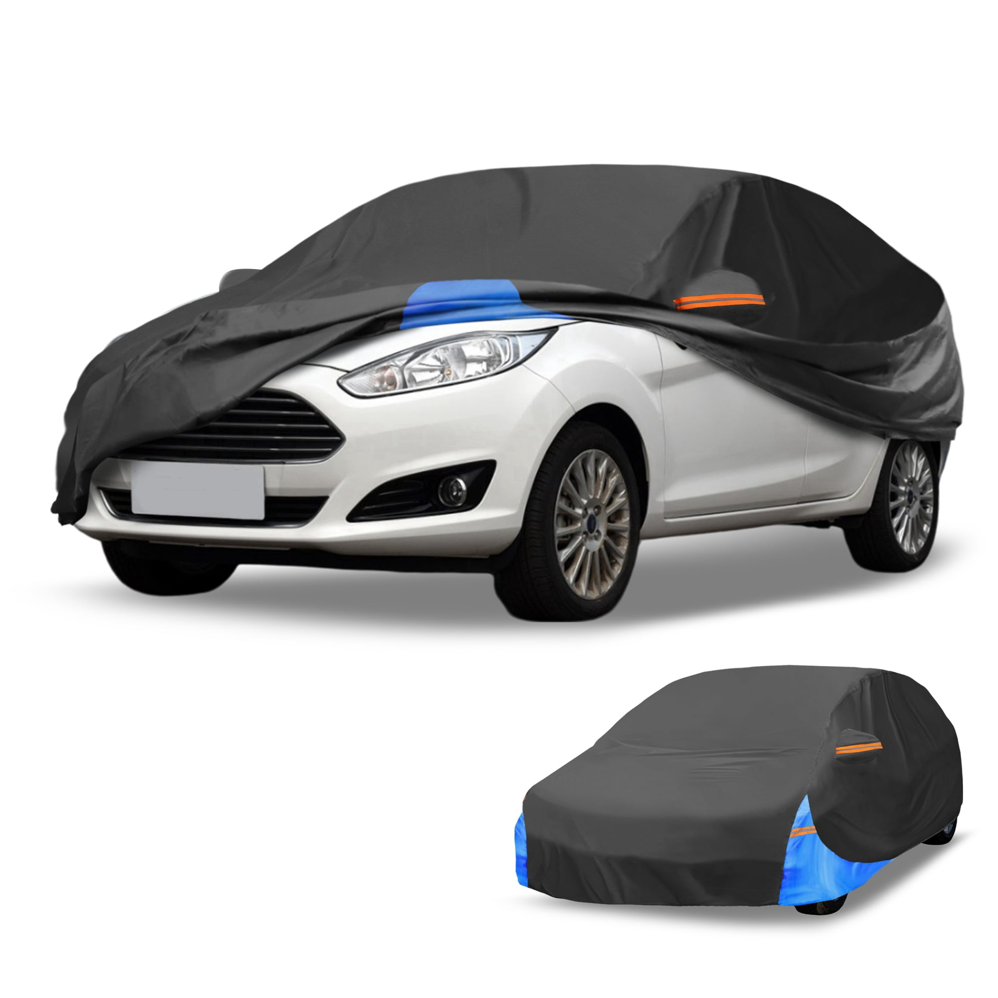 Unique Bargains Car Cover Right Side Zipper 175.2"x68.9"x51.18"
