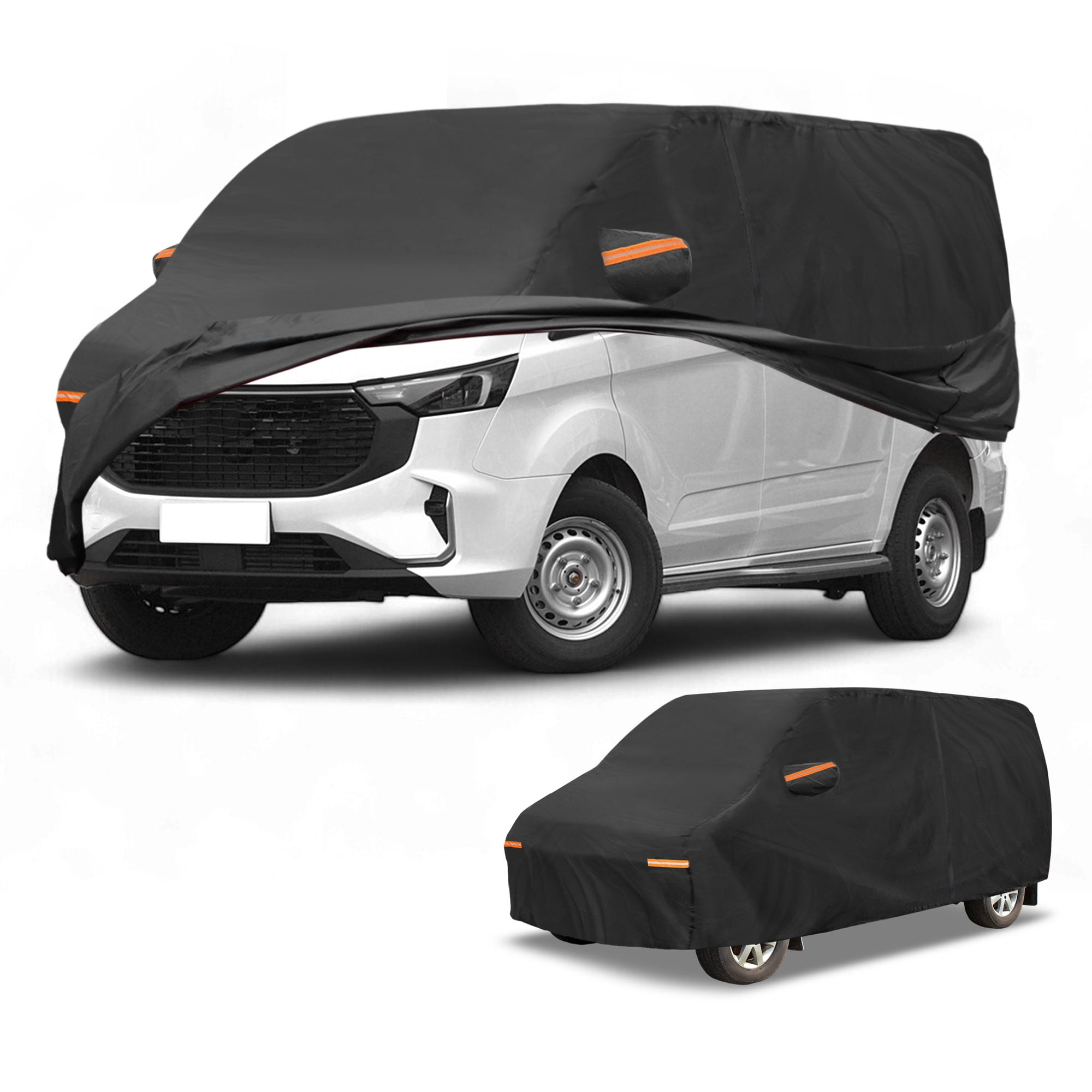 Partuto Waterproof All-Weather Car Cover – Full Exterior For Subaru Legacy Hatchback (190T-PU, Black, With Door Zippers)