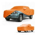 thumbnail image 1 of Unique Bargains Car Cover Waterproof All Weather Automotive Outdoor Anti-UV Sun Rain Protection Full Exterior Cover for Honda Ridgeline 210D-PU Orange with Reflective Strips, 1 of 5