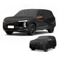 thumbnail image 1 of Car Cover Waterproof All Weather Automotive Outdoor Anti-UV Sun Rain Protection Full Exterior Cover with Reflective Strips Black for Hyundai Palisade, 1 of 7