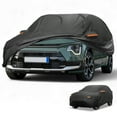 thumbnail image 1 of Unique Bargains Car Cover Waterproof All Weather Sun Rain Protection Full Exterior Cover Aluminum Film Black with Reflective Strips Black ["for Kia Niro 2016-2025"], 1 of 5