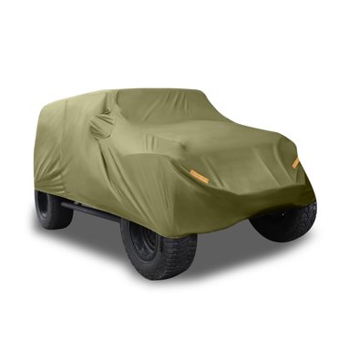Fit for 2008-2023 Jeep Wrangler JK JL 4 Door Half Car Cover, Outdoor