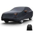 thumbnail image 1 of Unique Bargains Car Cover 210D-PU Oxford Outdoor Full Car Cover All Weather Waterproof Windproof Sun Protection with Driver Door Zipper Black for Subaru Outback, 1 of 7